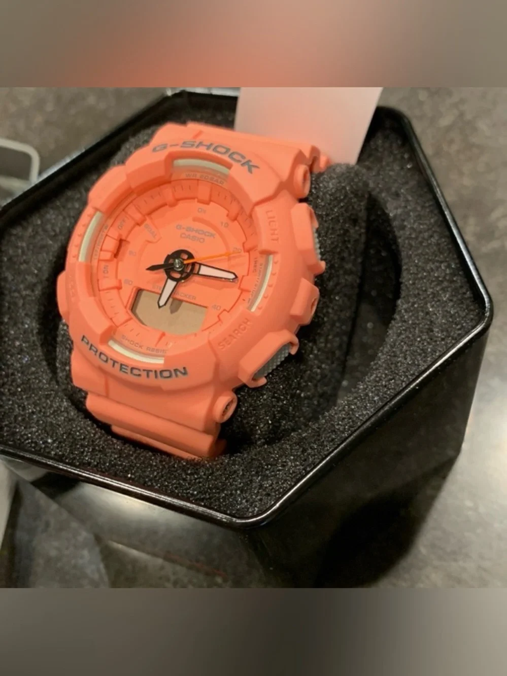 G-SHOCK CASIO Coral Orange Sport Watch Step Tracker
